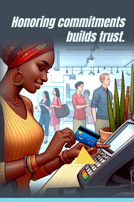 Commitment Poster template