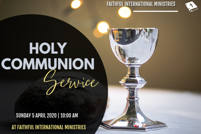 COMMUNION Template | PosterMyWall