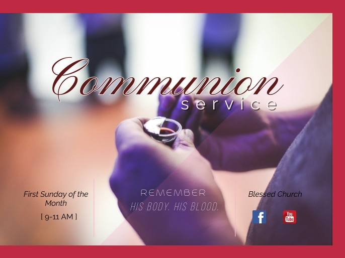 Communion Template | PosterMyWall