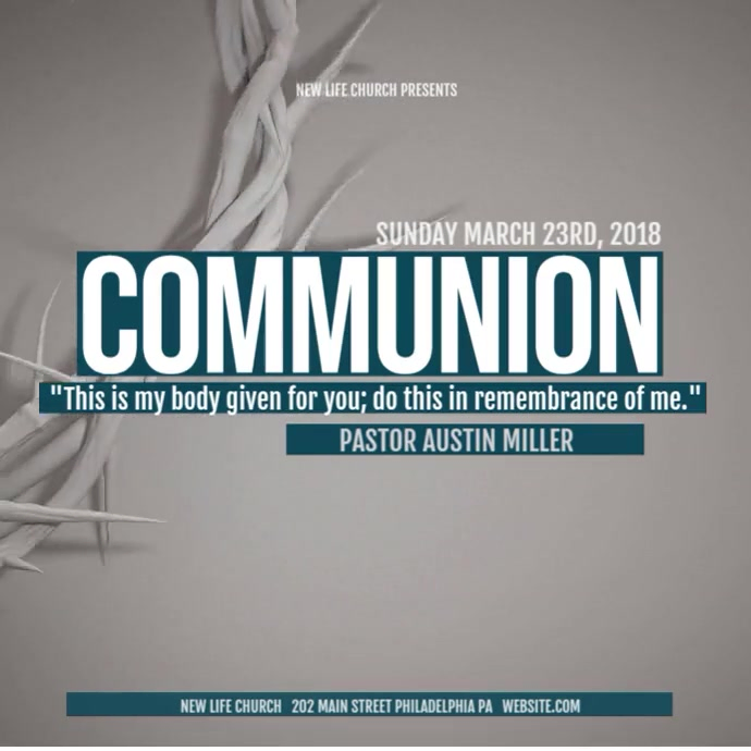 Communion Square (1:1) template