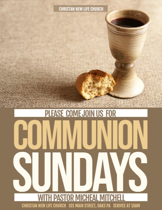 Communion Header communion Template | PosterMyWall