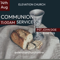 COMMUNION SERVICE (4) Template | PosterMyWall