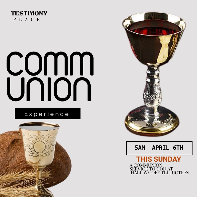 Copy of COMMUNION SERVICE (1) | PosterMyWall