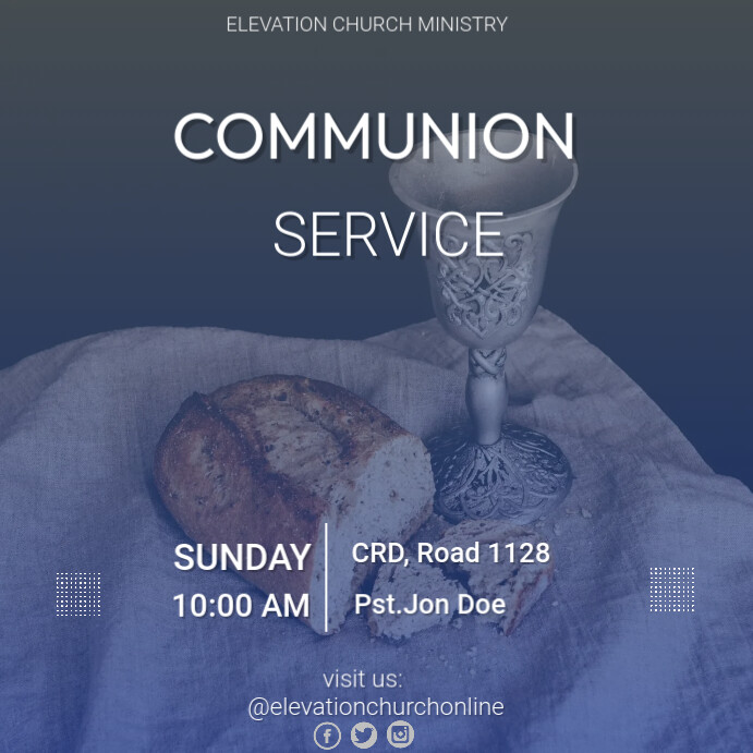 Copy of COMMUNION SERVICE (1) | PosterMyWall