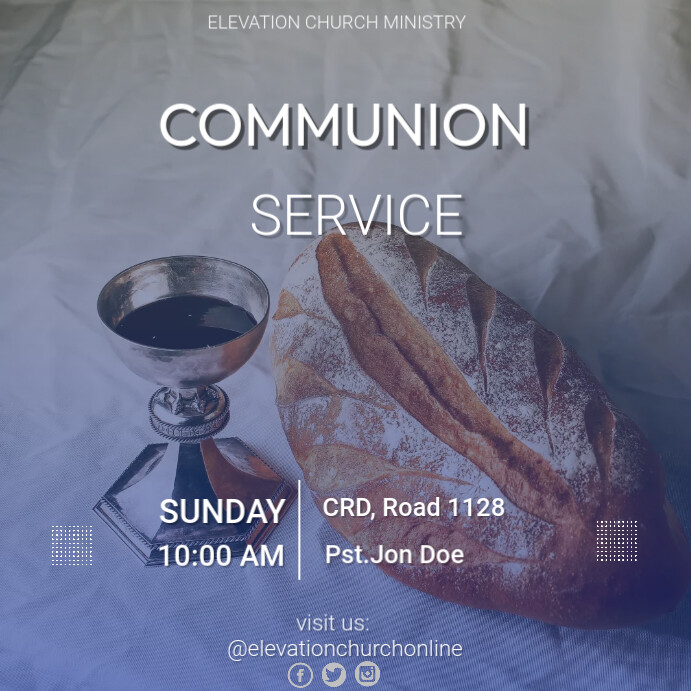 Copy of COMMUNION SERVICE (2) | PosterMyWall