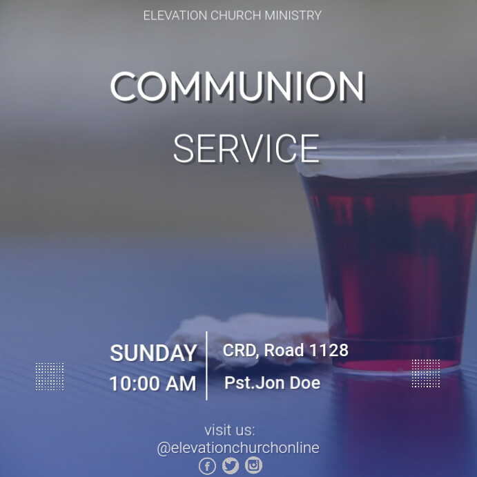 Copy of COMMUNION SERVICE (4) | PosterMyWall