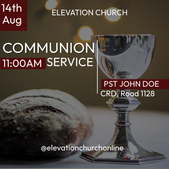 Copy of COMMUNION SERVICE (5) | PosterMyWall
