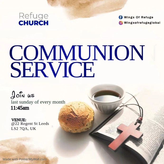 communion service (5) Template | PosterMyWall