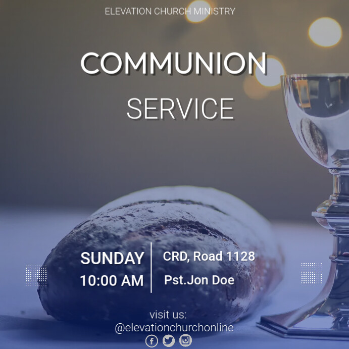 Copy of COMMUNION SERVICE (5) | PosterMyWall