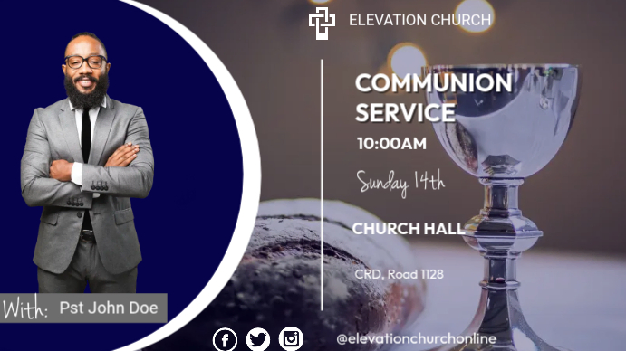 Modèle Communion Service | PosterMyWall