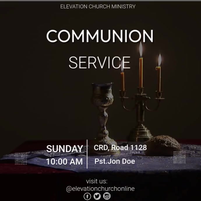 Copy of COMMUNION SERVICE (7) | PosterMyWall