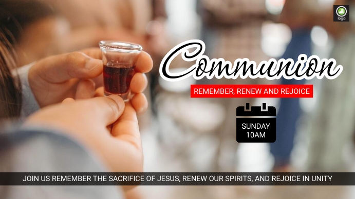 Copy of Communion Service Ad | PosterMyWall