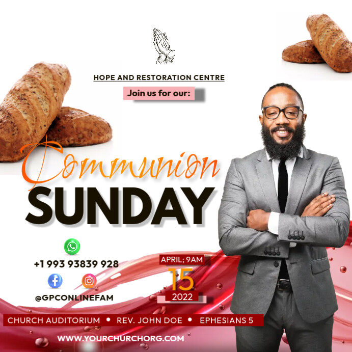 communion service Template | PosterMyWall