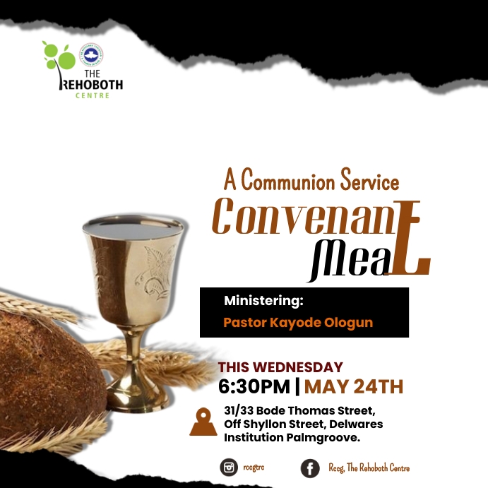 Copy of Communion Service | PosterMyWall