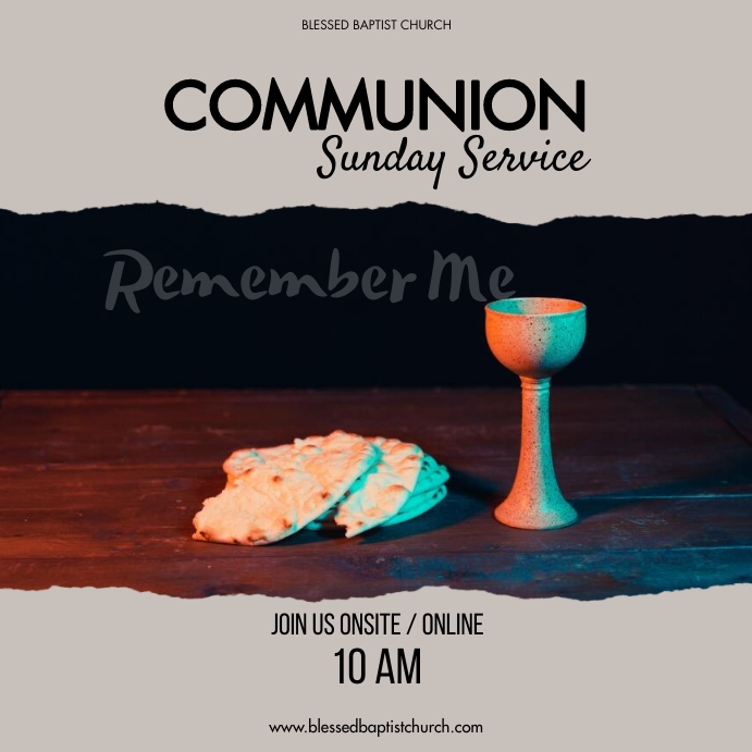 Copy of Communion Service | PosterMyWall