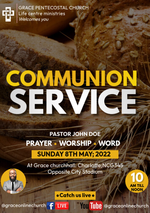 communion service Template | PosterMyWall
