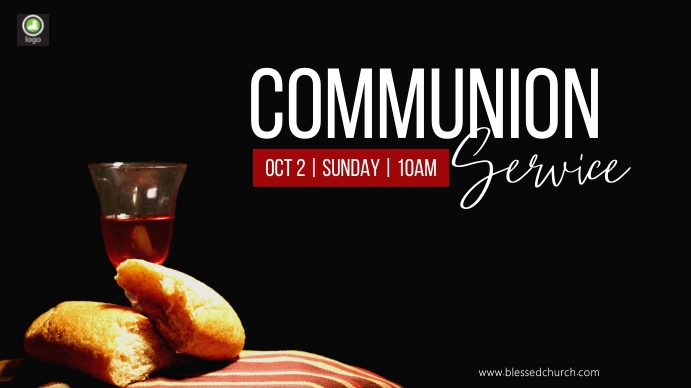 Copy of communion service | PosterMyWall