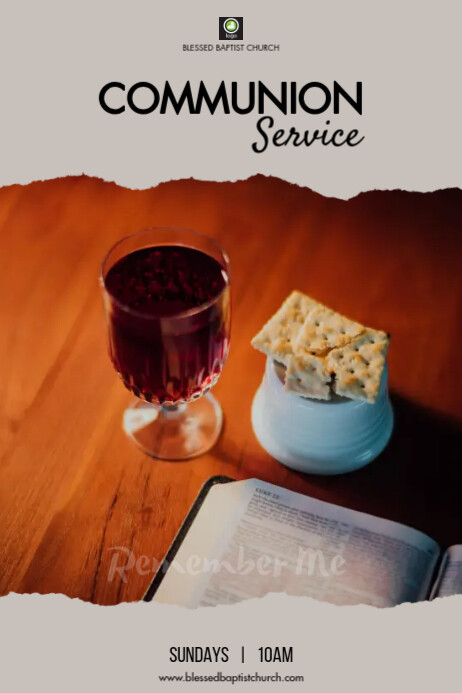 Copy of Communion Service | PosterMyWall