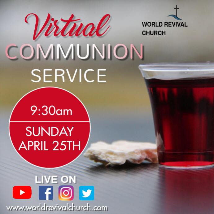 Copy of Communion Service | PosterMyWall