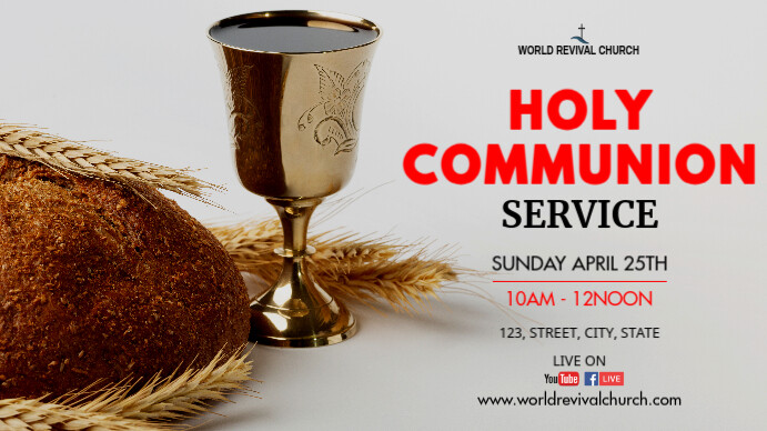 Communion Service Template | PosterMyWall