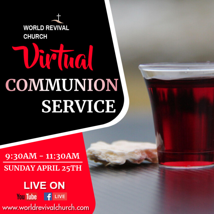 Communion Service Template | PosterMyWall