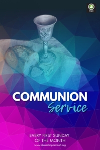 Communion Service Template | PosterMyWall