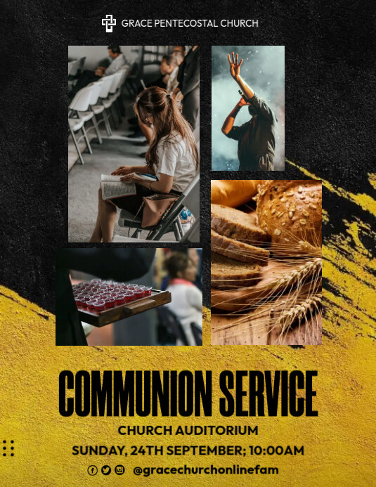 Copy of communion service | PosterMyWall