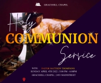 Holy Communion Service Template | PosterMyWall