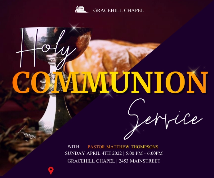 Communion service Template | PosterMyWall