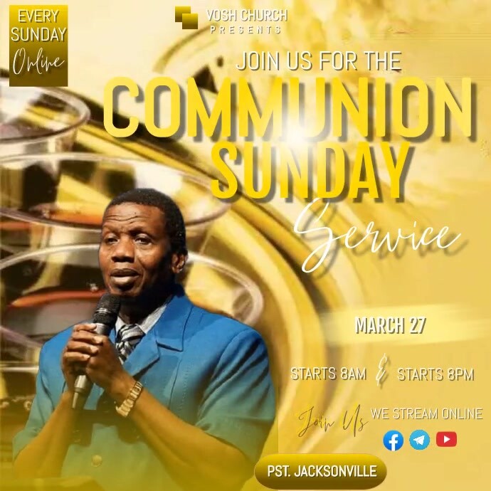 Communion Service Template | PosterMyWall