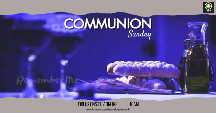Copy of Communion Service | PosterMyWall