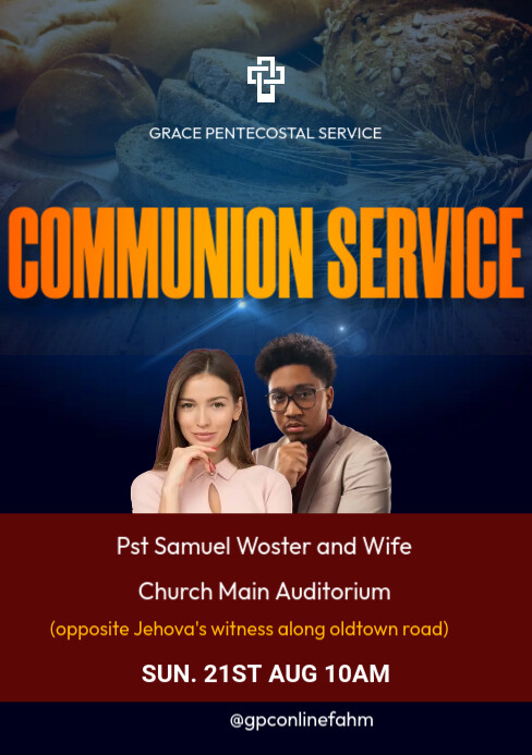 Copy of communion service | PosterMyWall