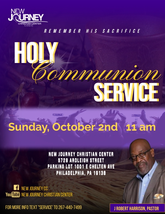 Copy of Communion Service | PosterMyWall