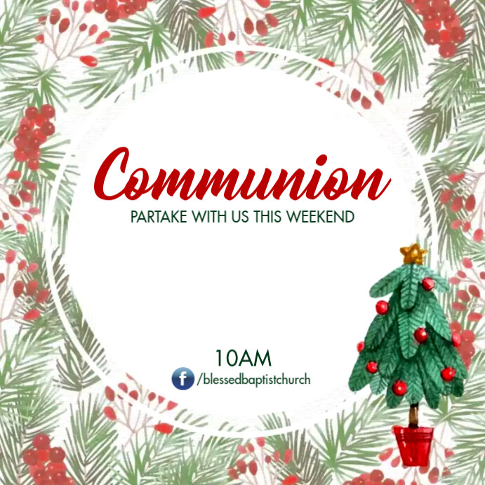 Communion Service Template | PosterMyWall