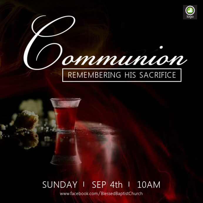 Communion Service Template | PosterMyWall
