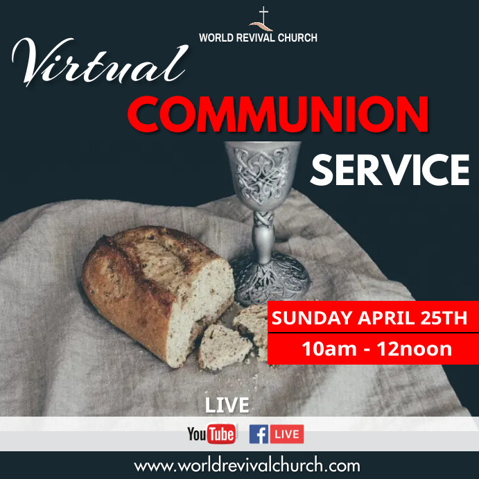 Communion Service Template | PosterMyWall