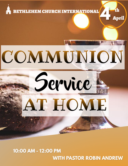 Communion service Template | PosterMyWall