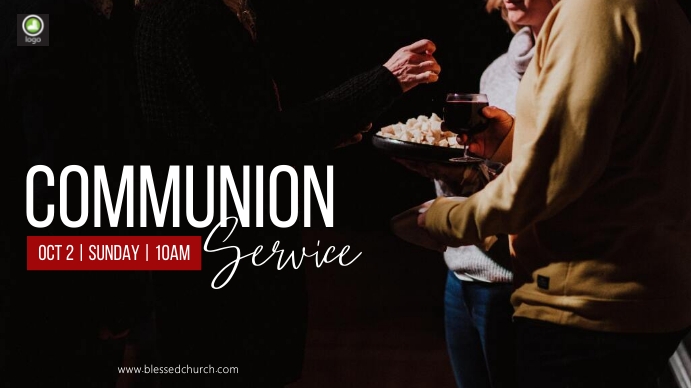 Copy of communion service | PosterMyWall