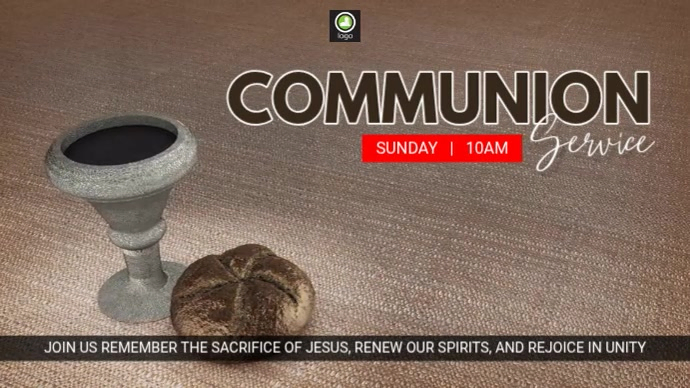 Communion Service Digital Display Template | PosterMyWall