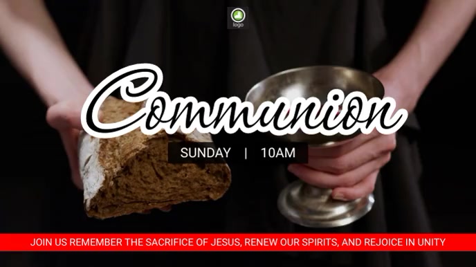 Communion Service Digital Display Template | PosterMyWall