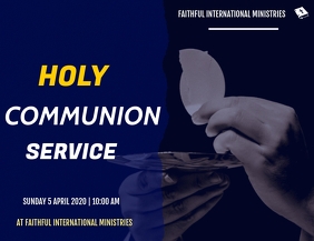 holy communion service flyer Template | PosterMyWall