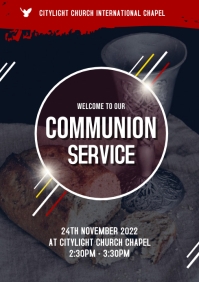 holy communion service Template | PosterMyWall