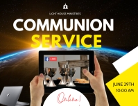 holy communion service flyer Template | PosterMyWall