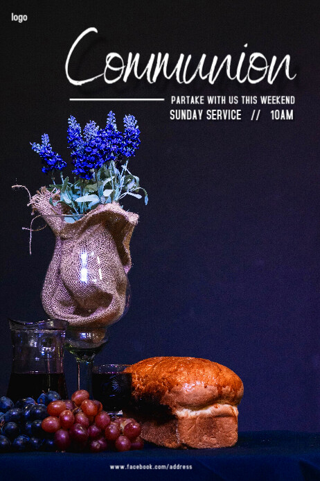 Communion Service Poster Template | PosterMyWall