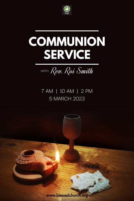 Copy of Communion Service Poster | PosterMyWall