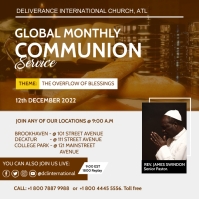 Holy communion service flyer Template | PosterMyWall