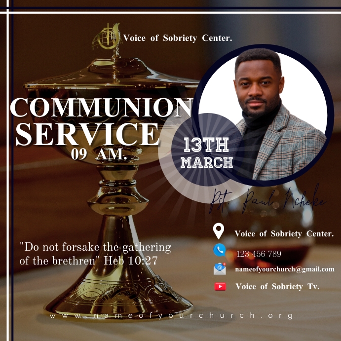 Copy of communion Service poster | PosterMyWall