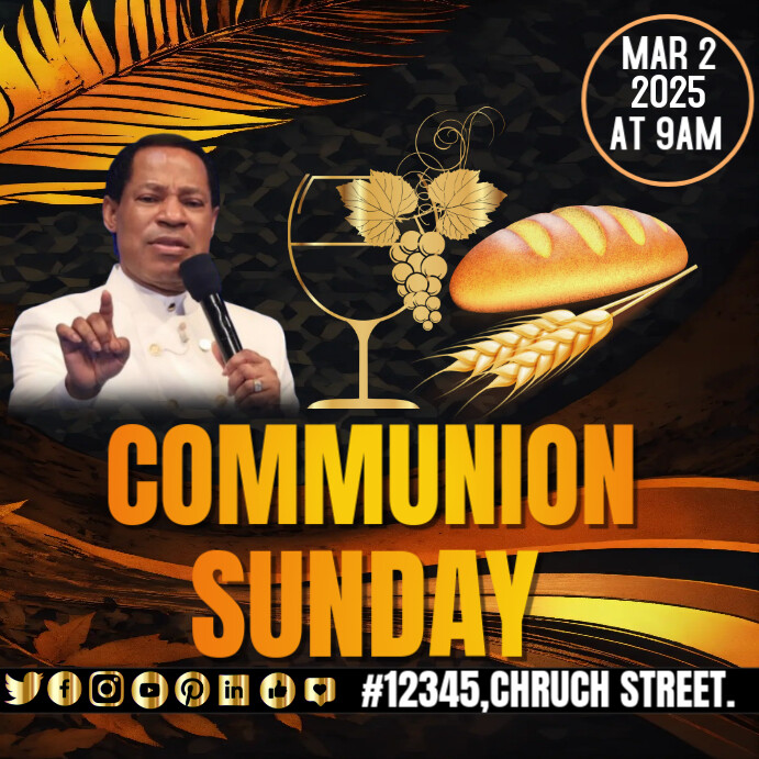 COMMUNION SUNDAY, HOLY COMMUNION SUNDAY, COMMUNION SERVICE Template ...