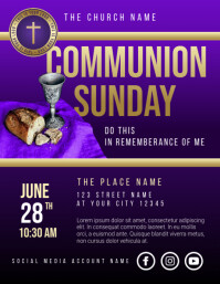 Communion Sunday Template | PosterMyWall