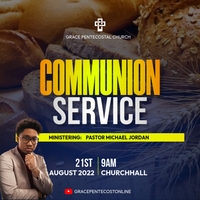 communion sunday Template | PosterMyWall